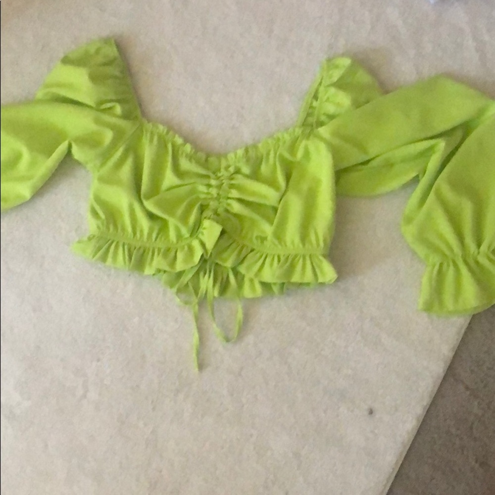 Super cute green shirt from boohoo